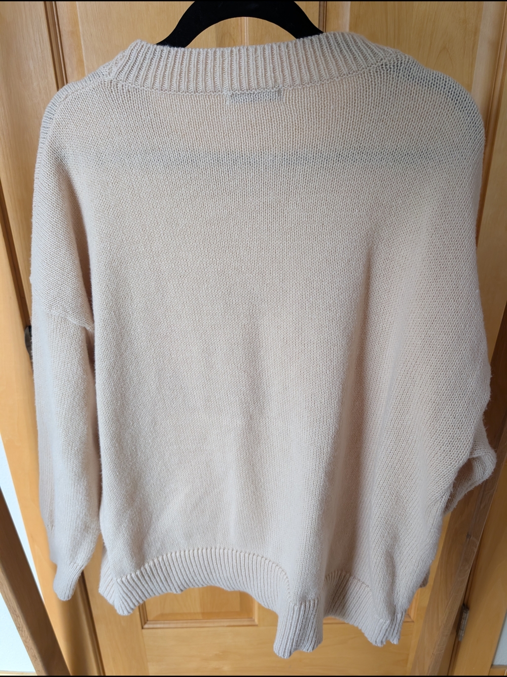 Love In Faith Light Pink Crewneck Sweater with Pink Ombre 'PRAY' Graphic - Picture 6 of 7